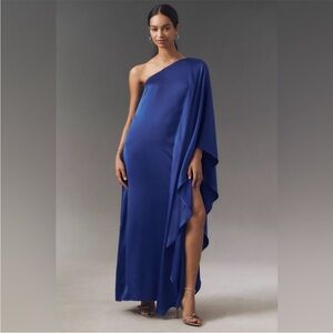 BHLDN Kaftan Maxi Satin Dress